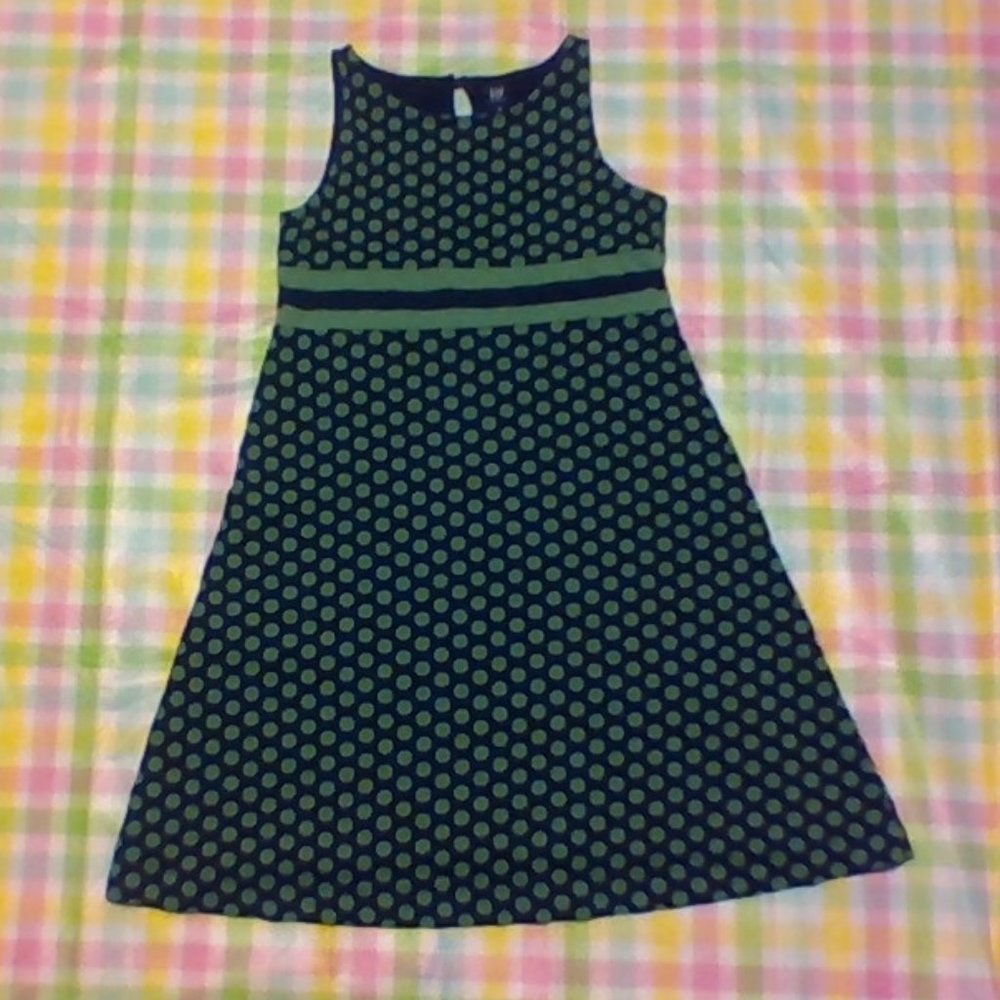 Gap Kids polka dot green dress!!!